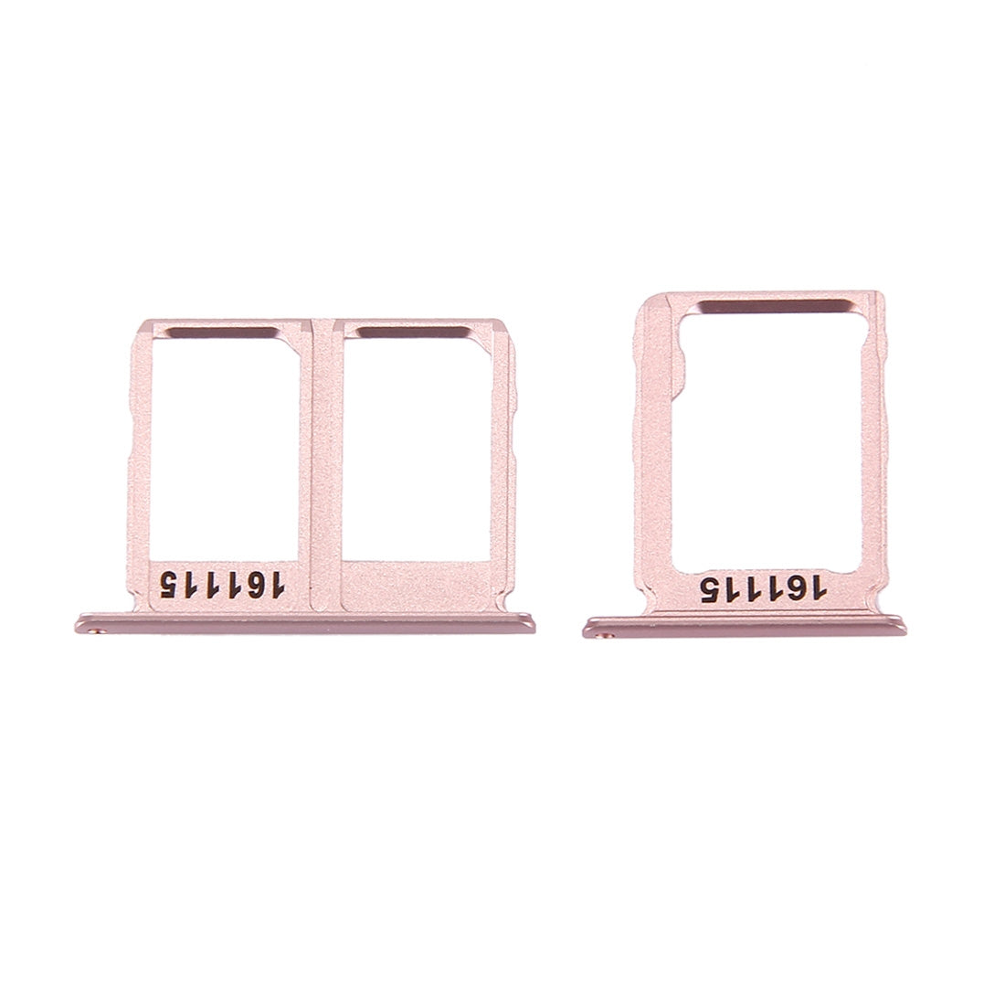For Galaxy C9 Pro / C9000 SIM Card Tray + Micro SD Card Tray (Rose Gold)
