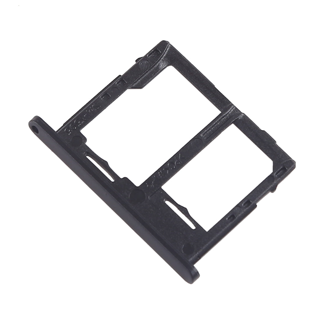 For Galaxy Tab A 10.5 inch T595 4G SIM Card Tray + Micro SD Card Tray (Black)