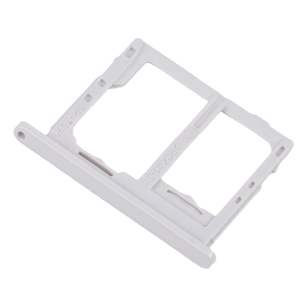 For Galaxy Tab A 10.5 inch T595 4G SIM Card Tray + Micro SD Card Tray (White)