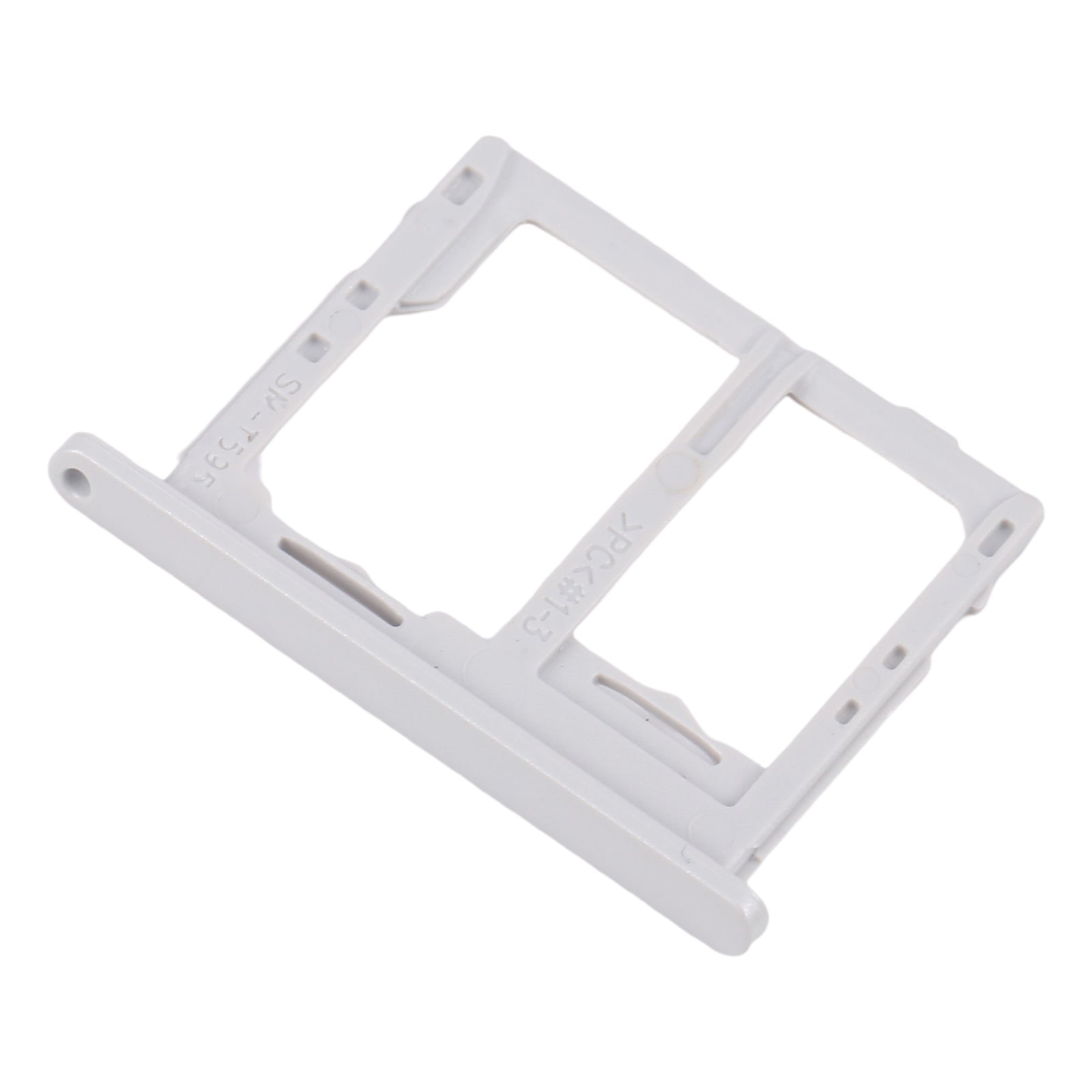 For Galaxy Tab A 10.5 inch T595 4G SIM Card Tray + Micro SD Card Tray (White)