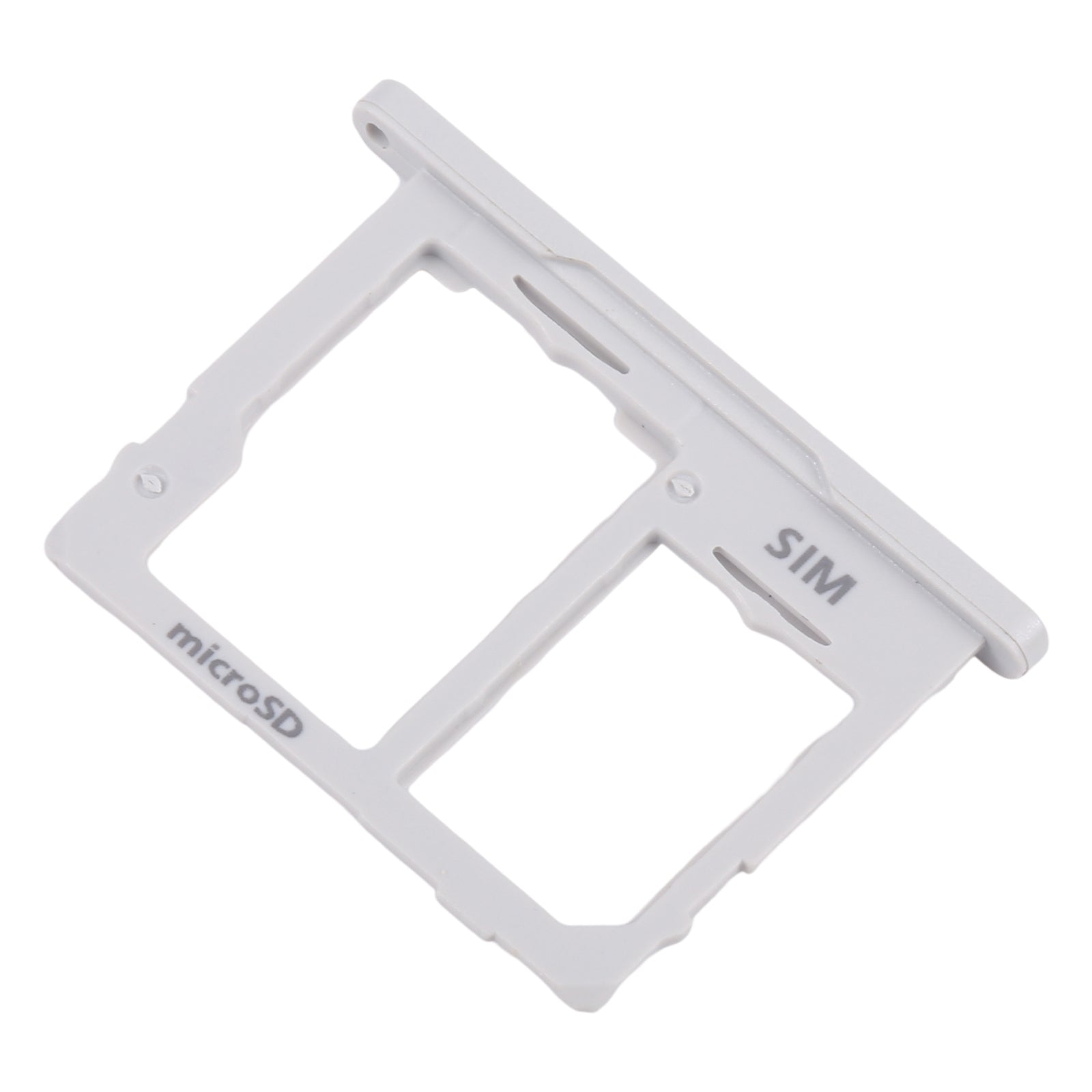 For Galaxy Tab A 10.5 inch T595 4G SIM Card Tray + Micro SD Card Tray (White)