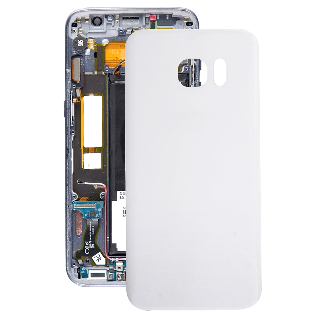 For Galaxy S7 Edge / G935 Battery Back Cover (White)