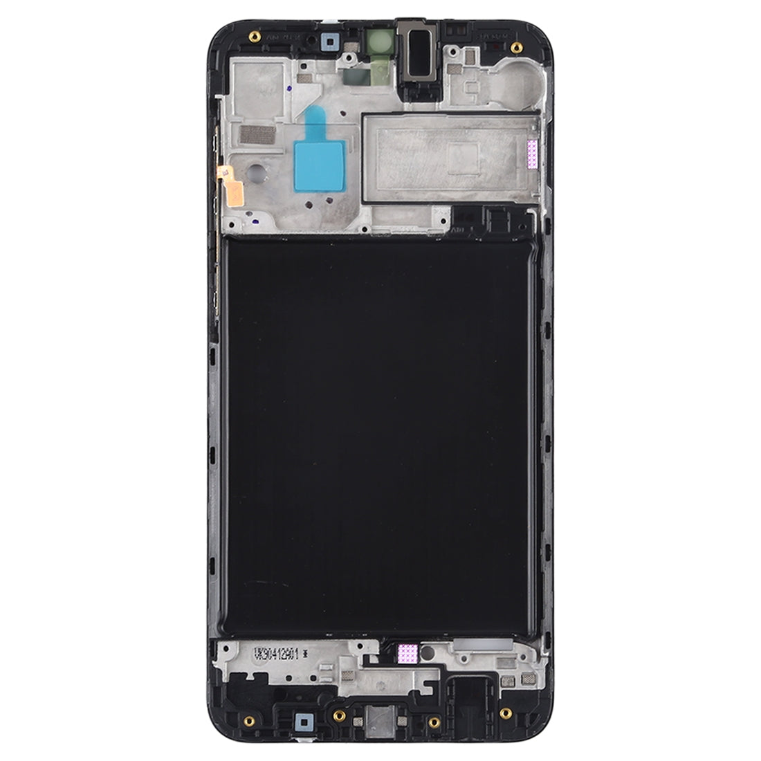 For Galaxy A10  Front Housing LCD Frame Bezel Plate (Black)