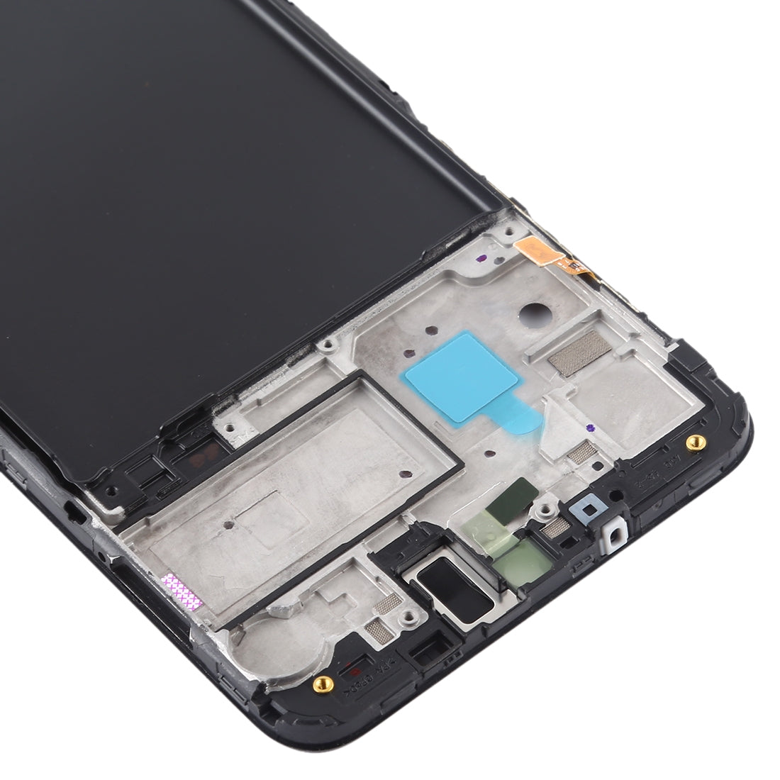 For Galaxy A10  Front Housing LCD Frame Bezel Plate (Black)