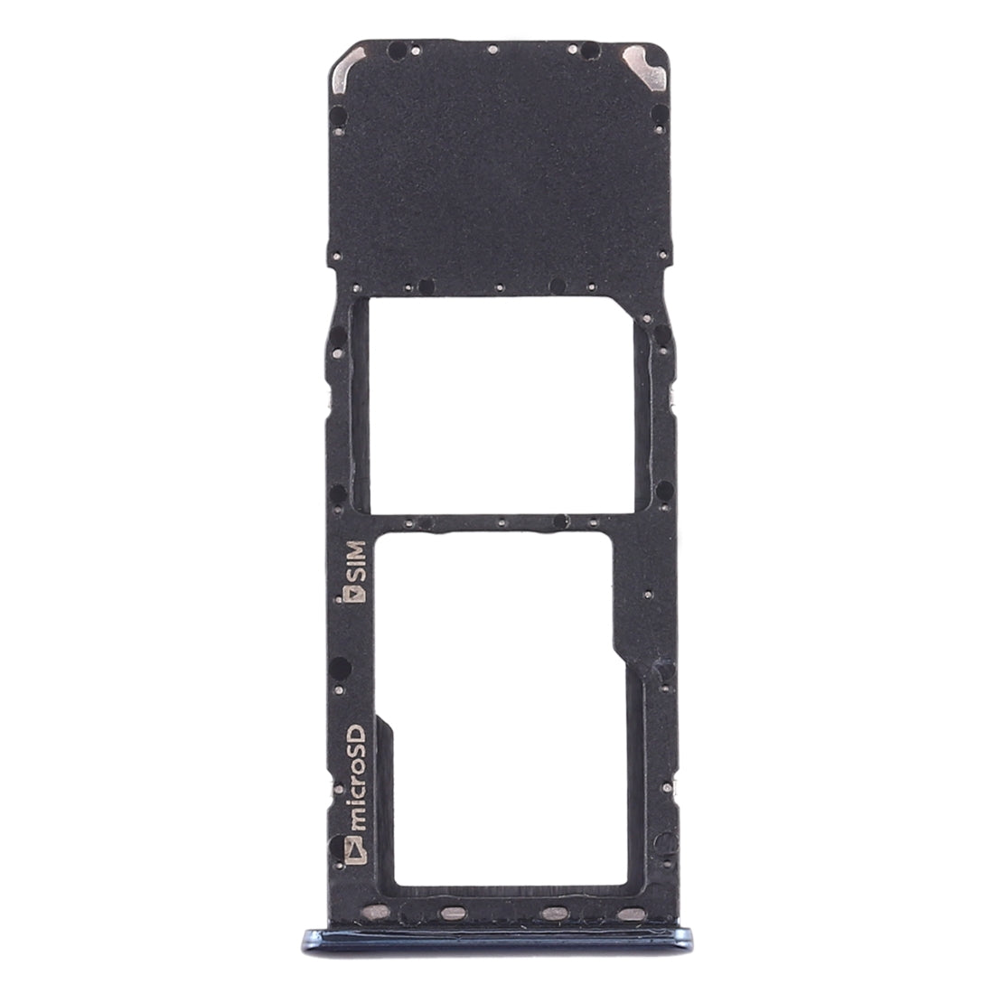 For Galaxy A7 (2018) / A750F SIM Card Tray + Micro SD Card Tray (Black)