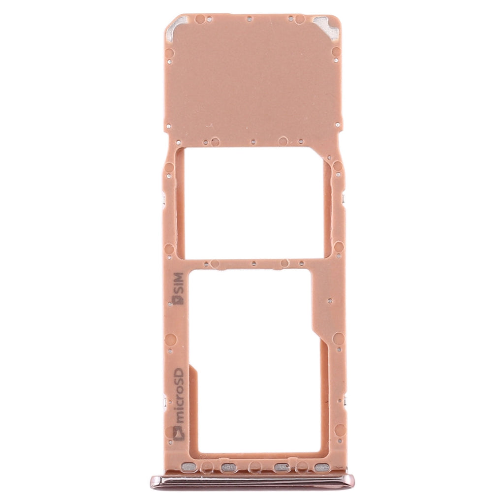 For Galaxy A7 (2018) / A750F SIM Card Tray + Micro SD Card Tray (Gold)
