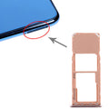 For Galaxy A7 (2018) / A750F SIM Card Tray + Micro SD Card Tray (Gold)