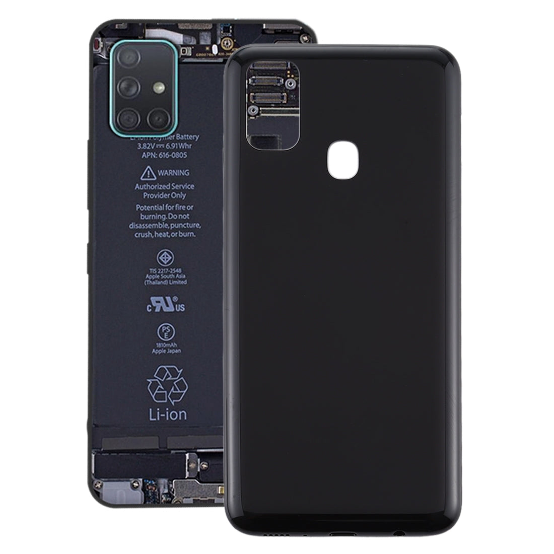 For Samsung Galaxy M21 SM-M215F Battery Back Cover (Black)