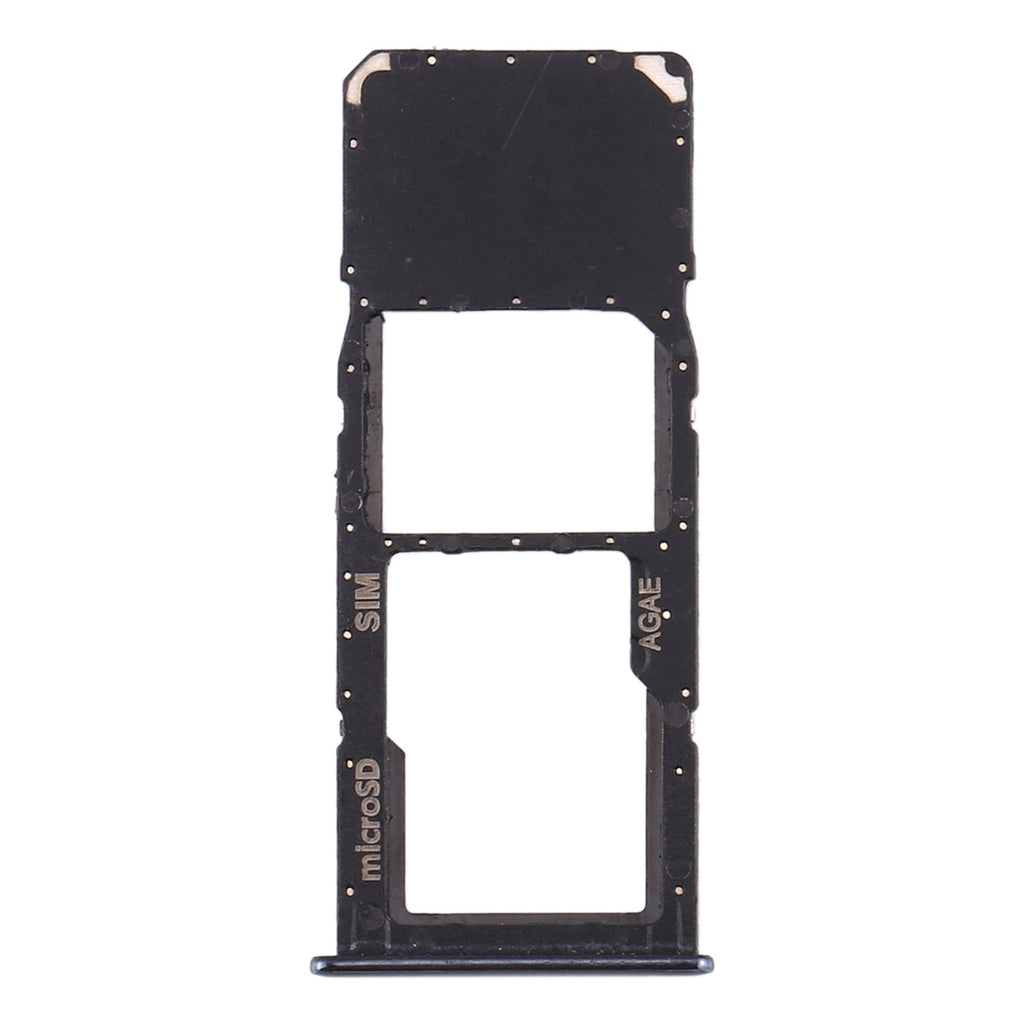 For Samsung Galaxy A71 / A715 SIM Card Tray + Micro SD Card Tray (Black)