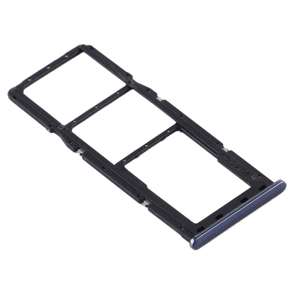 For Samsung Galaxy A51 / A515 SIM Card Tray + SIM Card Tray + Micro SD Card Tray (Black)