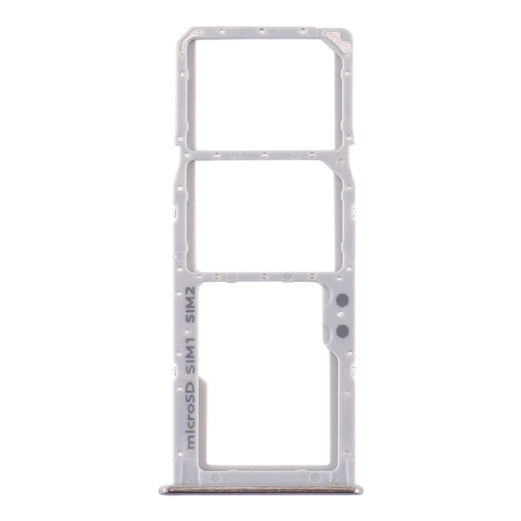 For Samsung Galaxy A51 / A515 SIM Card Tray + SIM Card Tray + Micro SD Card Tray (Silver)