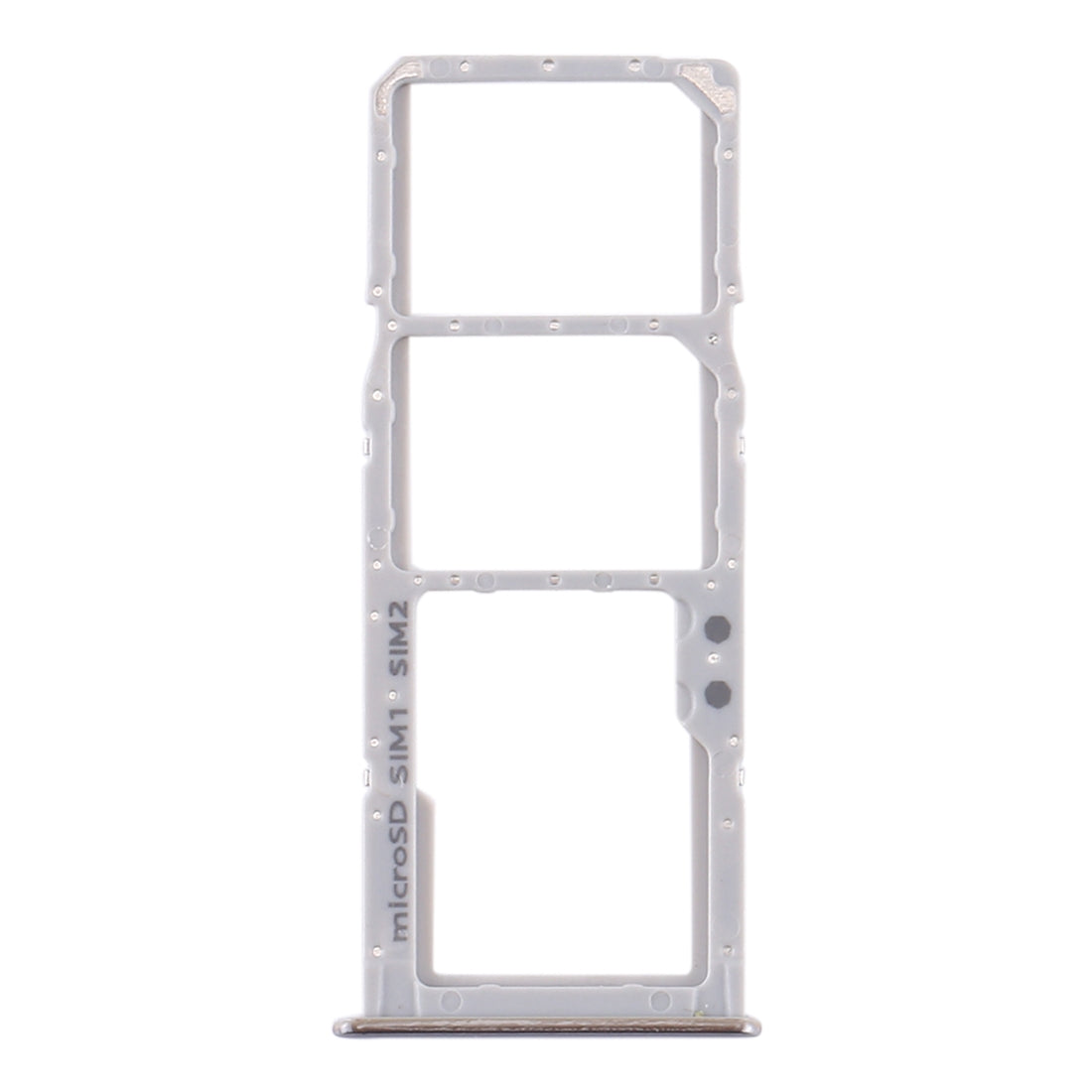 For Samsung Galaxy A51 / A515 SIM Card Tray + SIM Card Tray + Micro SD Card Tray (Silver)