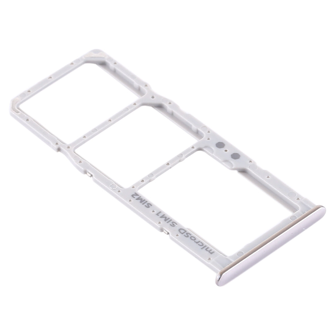 For Samsung Galaxy A51 / A515 SIM Card Tray + SIM Card Tray + Micro SD Card Tray (Silver)