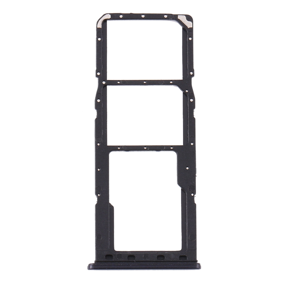For Samsung Galaxy A21s SIM Card Tray + SIM Card Tray + Micro SD Card Tray (Black)