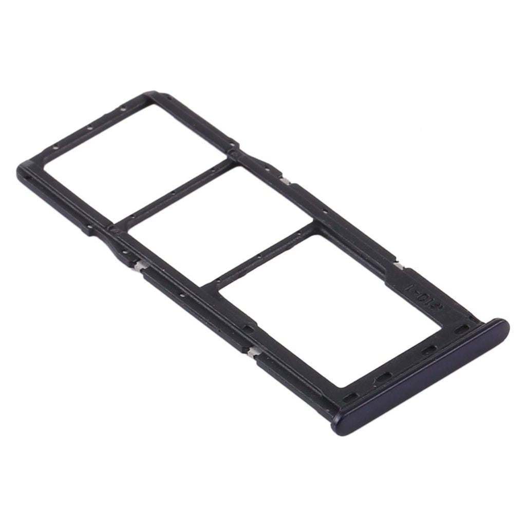 For Samsung Galaxy A21s SIM Card Tray + SIM Card Tray + Micro SD Card Tray (Black)