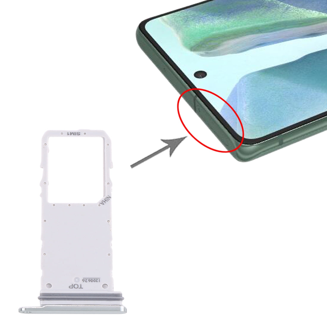 For Samsung Galaxy Note20 SIM Card Tray (Green)