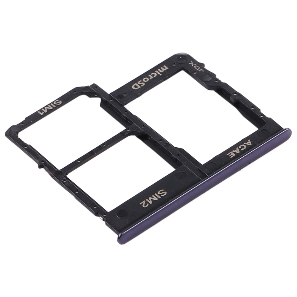 For Samsung Galaxy A315 / A31 SIM Card Tray + SIM Card Tray + Micro SD Card Tray (Black)