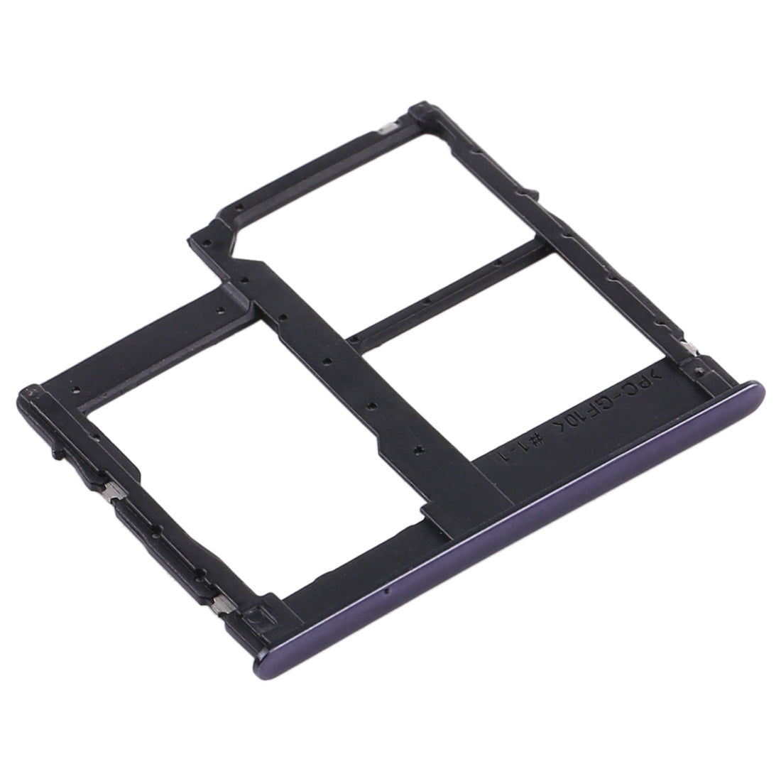 For Samsung Galaxy A315 / A31 SIM Card Tray + SIM Card Tray + Micro SD Card Tray (Black)