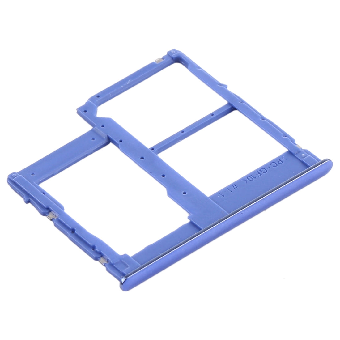 For Samsung Galaxy A315 / A31 SIM Card Tray + SIM Card Tray + Micro SD Card Tray (Blue)