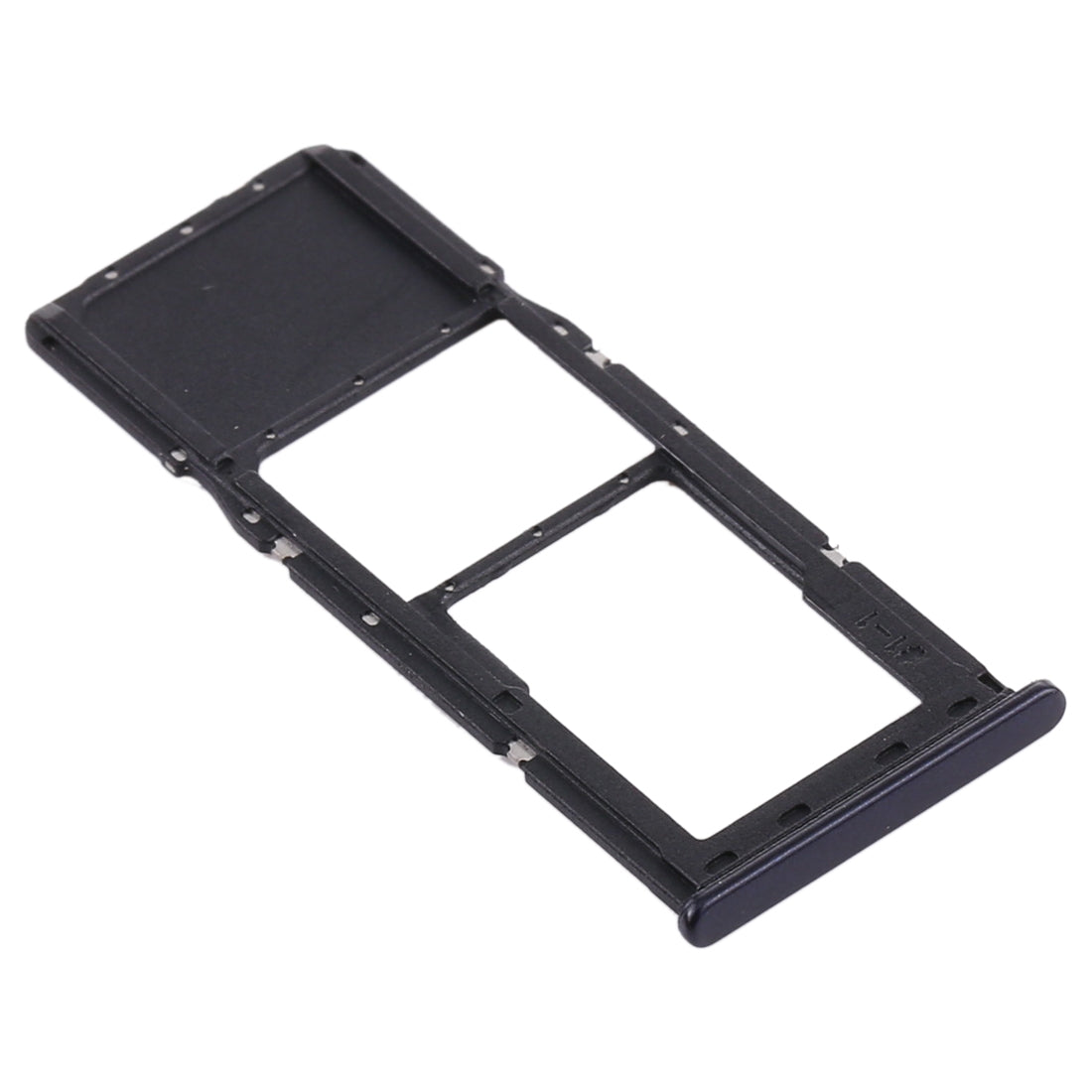For Samsung Galaxy A21s SIM Card Tray + Micro SD Card Tray (Black)