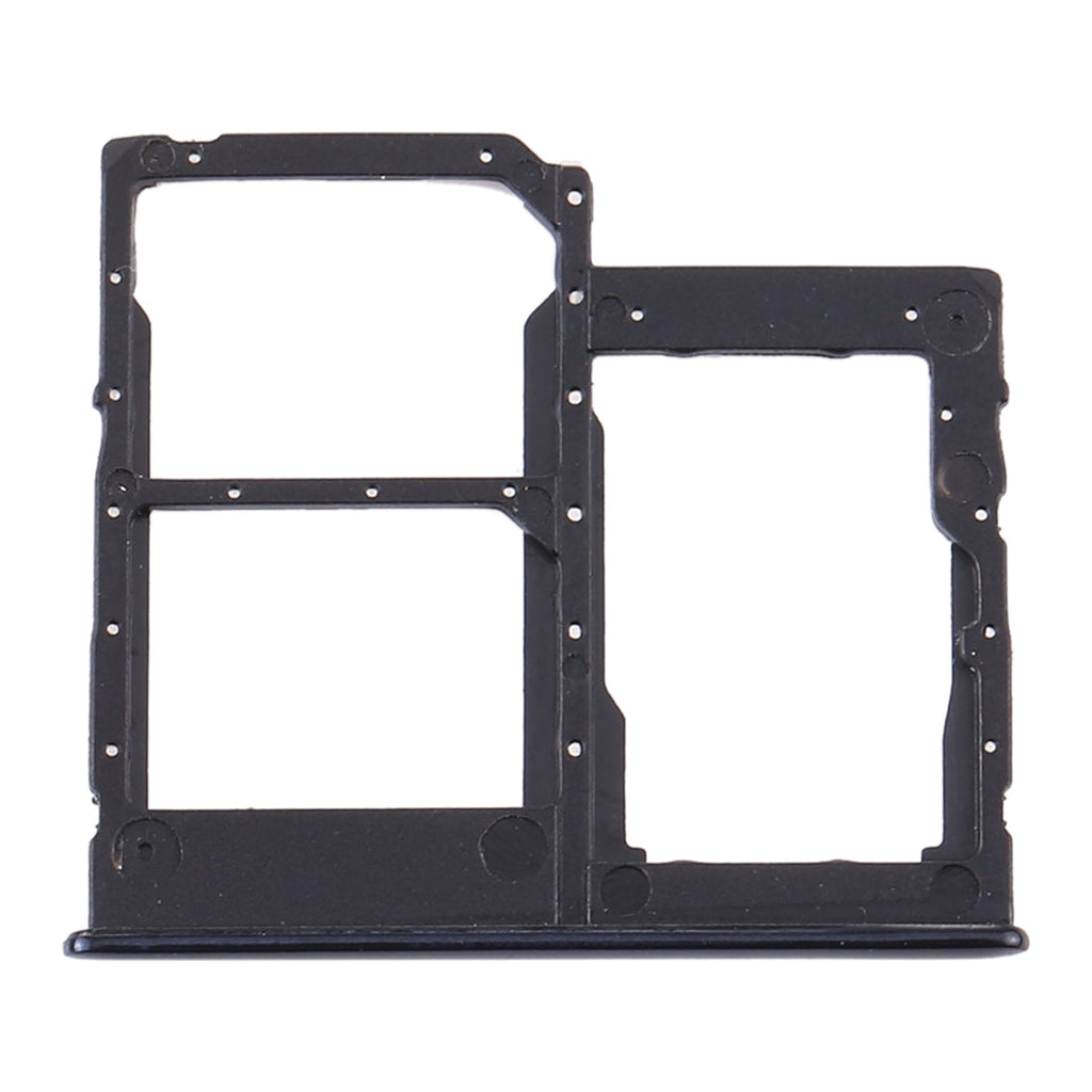 For Samsung Galaxy A41 / A415 SIM Card Tray + SIM Card Tray + Micro SD Card Tray (Black)