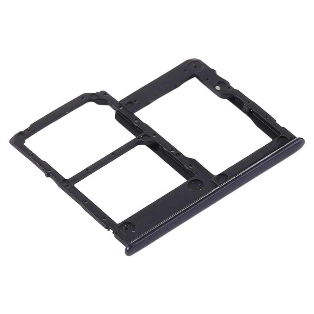 For Samsung Galaxy A41 / A415 SIM Card Tray + SIM Card Tray + Micro SD Card Tray (Black)