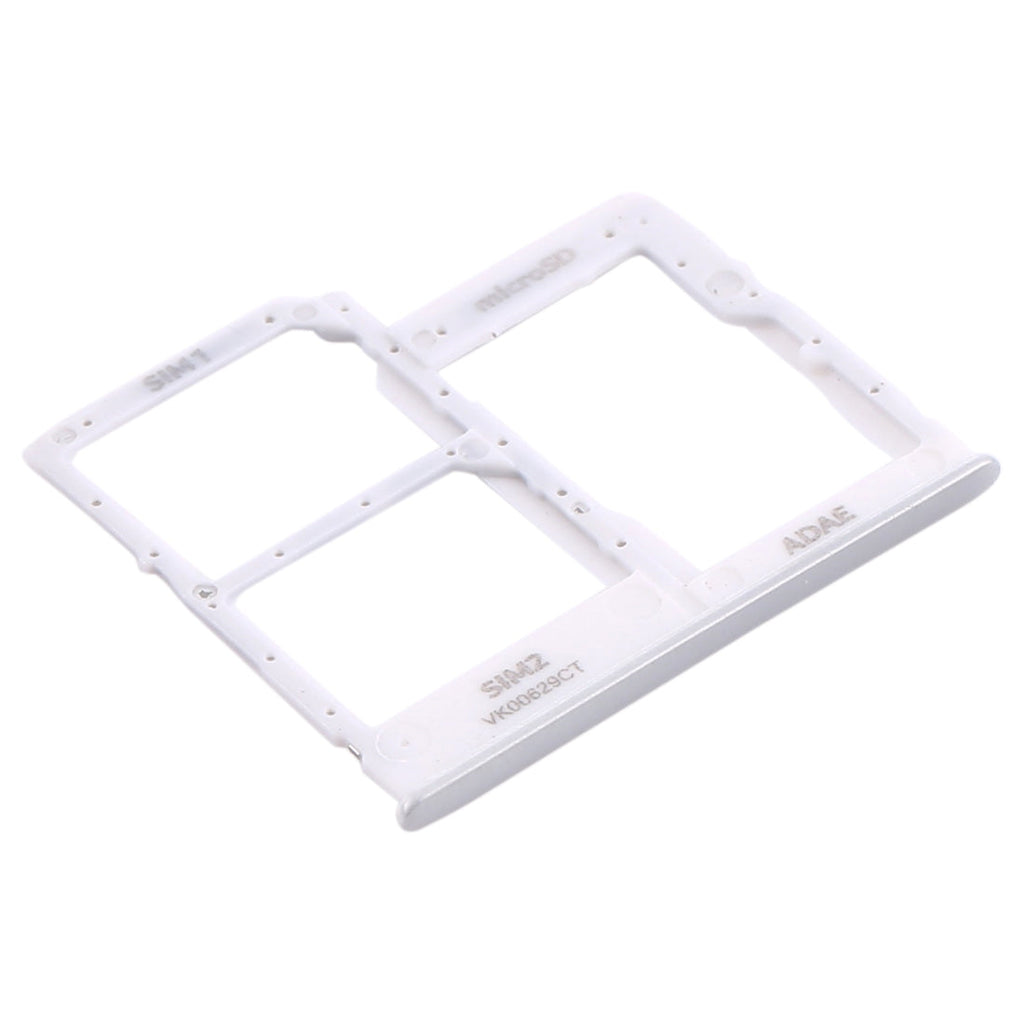 For Samsung Galaxy A41 / A415 SIM Card Tray + SIM Card Tray + Micro SD Card Tray (White)