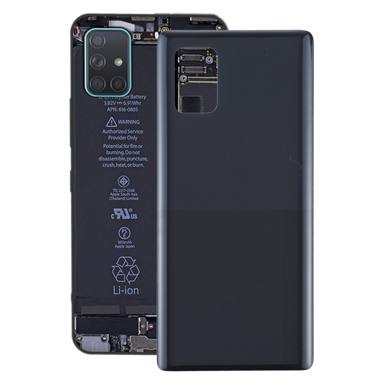 For Samsung Galaxy A51 5G SM-A516 Battery Back Cover (Black)