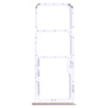 For Samsung Galaxy M51 SM-M515 SIM Card Tray + SIM Card Tray + Micro SD Card Tray (Silver)