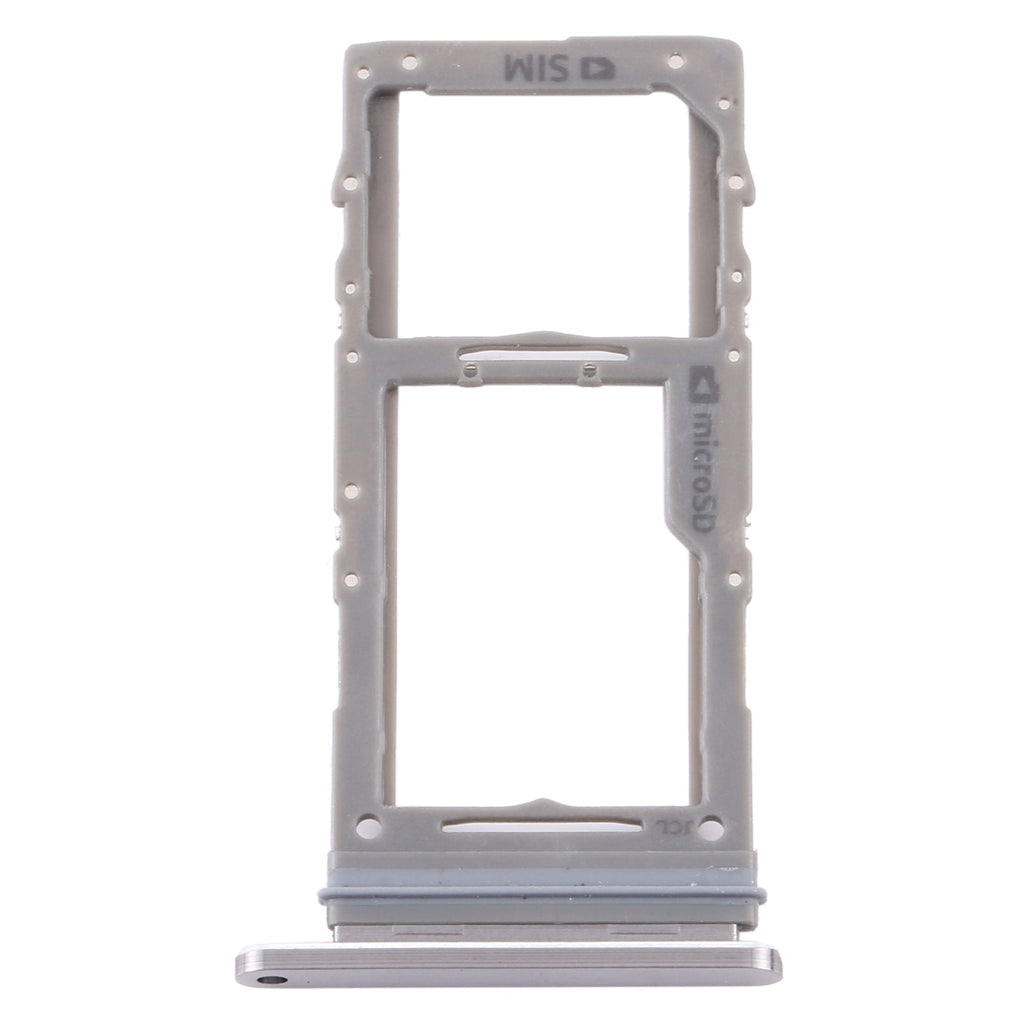 For Samsung Galaxy Note 10 Lite SM-N770 SIM Card Tray + Micro SD Card Tray (Silver)