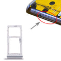 For Samsung Galaxy Note 10 Lite SM-N770 SIM Card Tray + SIM Card Tray / Micro SD Card Tray (Silver)