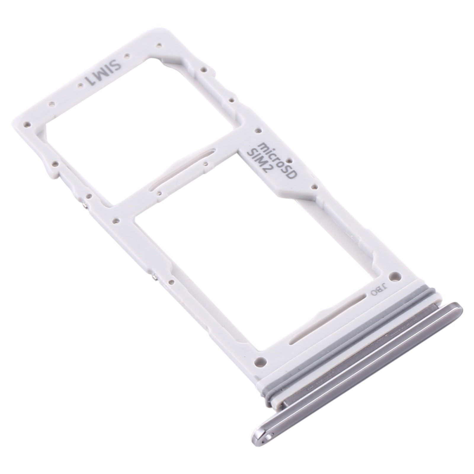 For Samsung Galaxy Note 10 Lite SM-N770 SIM Card Tray + SIM Card Tray / Micro SD Card Tray (Silver)