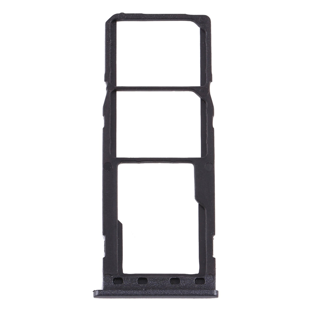 For Samsung Galaxy M10 SM-M105 SIM Card Tray + SIM Card Tray + Micro SD Card Tray (Black)