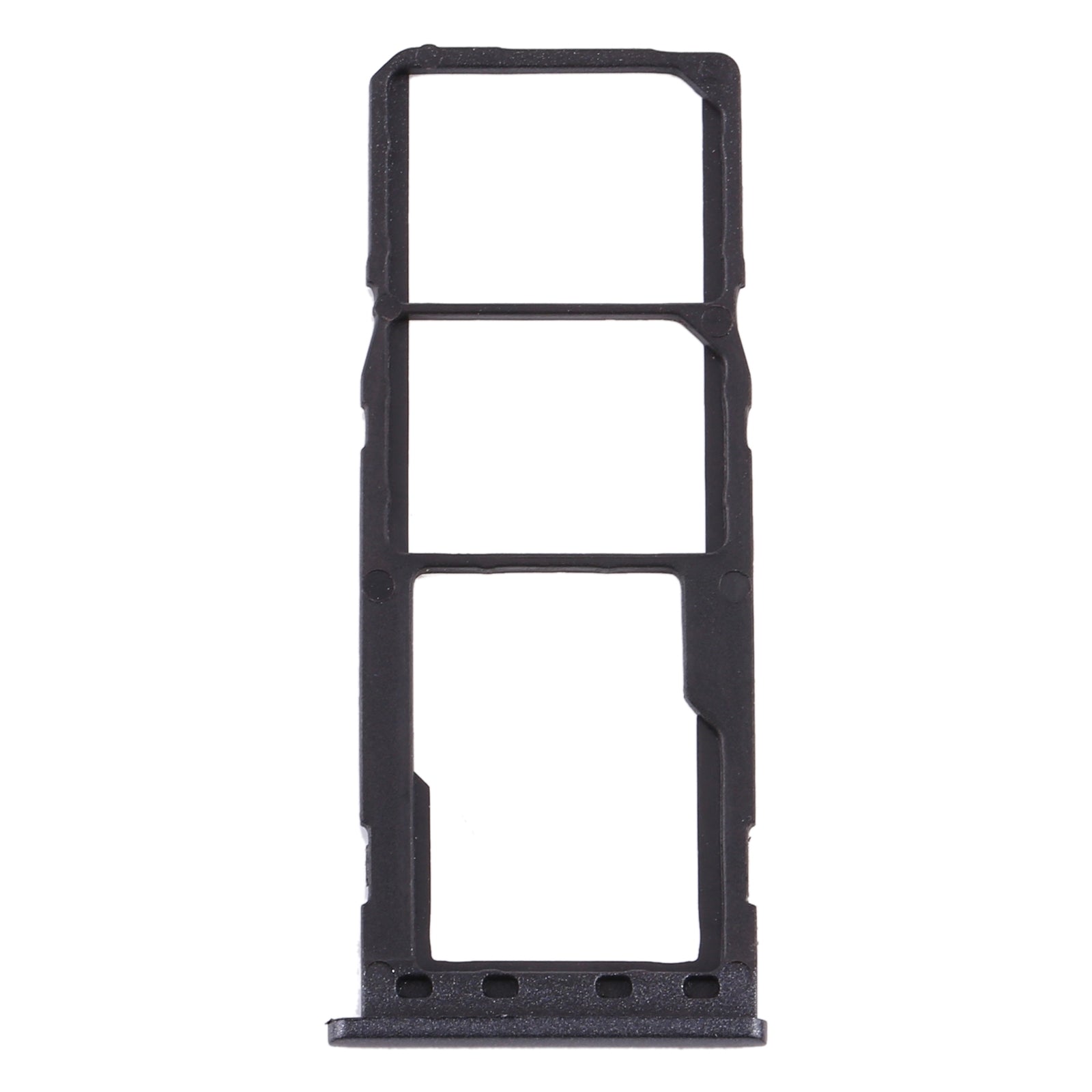 For Samsung Galaxy M10 SM-M105 SIM Card Tray + SIM Card Tray + Micro SD Card Tray (Black)