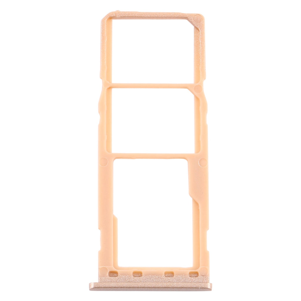 For Samsung Galaxy M10 SM-M105 SIM Card Tray + SIM Card Tray + Micro SD Card Tray (Gold)