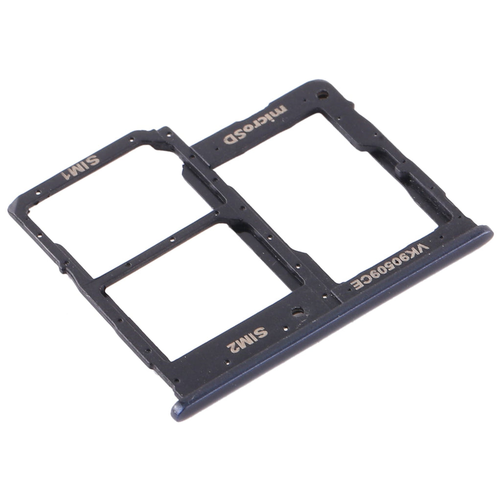 For Samsung Galaxy A2 Core SM-A260 SIM Card Tray + SIM Card Tray + Micro SD Card Tray (Black)