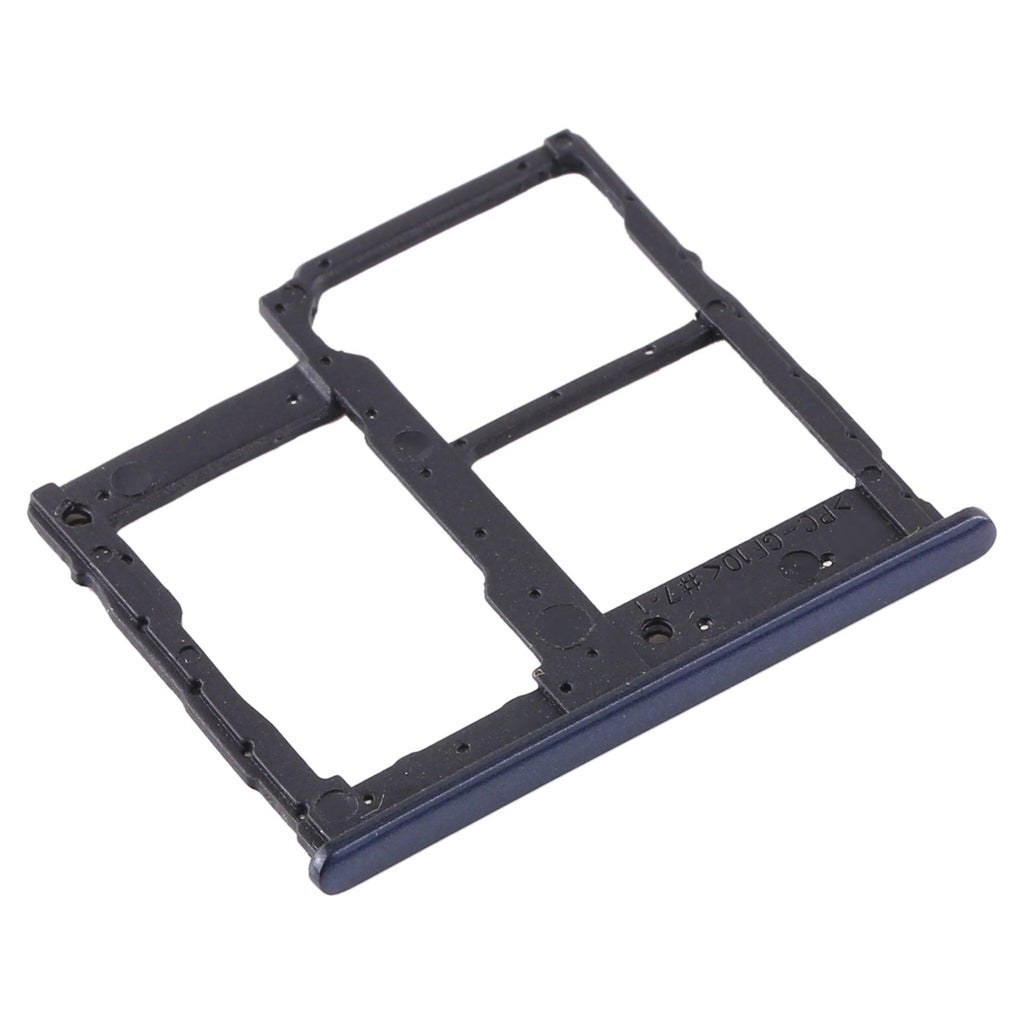 For Samsung Galaxy A2 Core SM-A260 SIM Card Tray + SIM Card Tray + Micro SD Card Tray (Black)