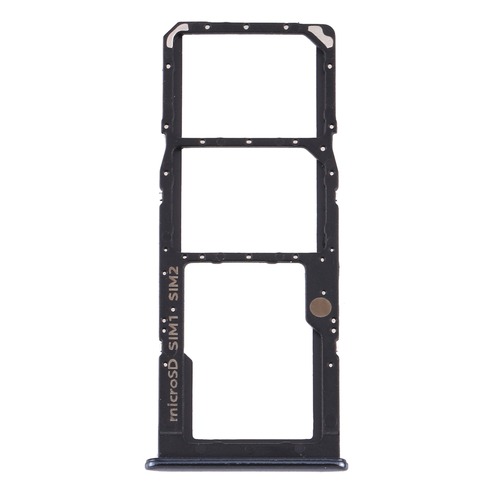 For Samsung Galaxy A50s SM-A507 SIM Card Tray + SIM Card Tray + Micro SD Card Tray (Black)