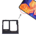 For Samsung Galaxy A10e SIM Card Tray + Micro SD Card Tray (Black)