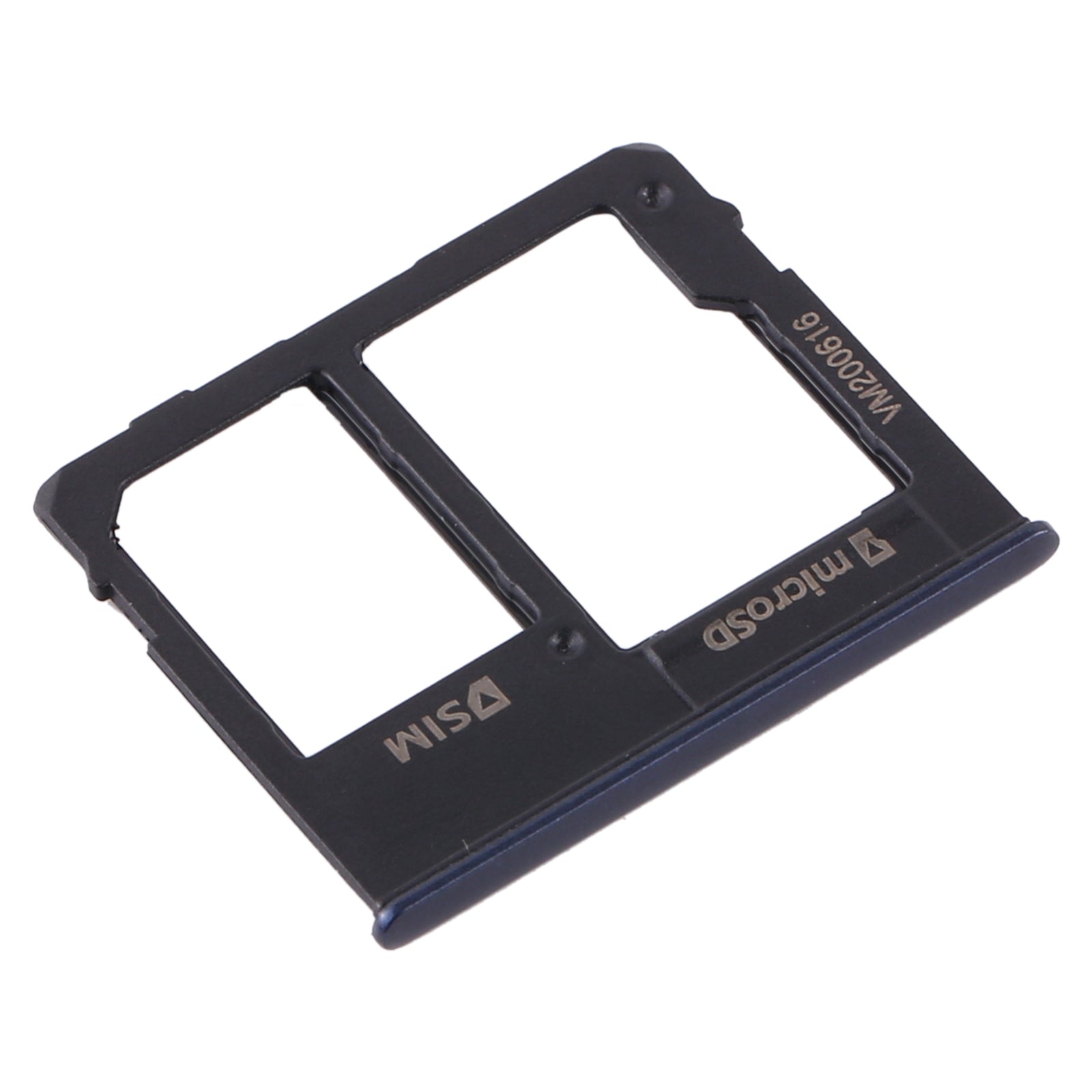 For Samsung Galaxy A10e SIM Card Tray + Micro SD Card Tray (Black)