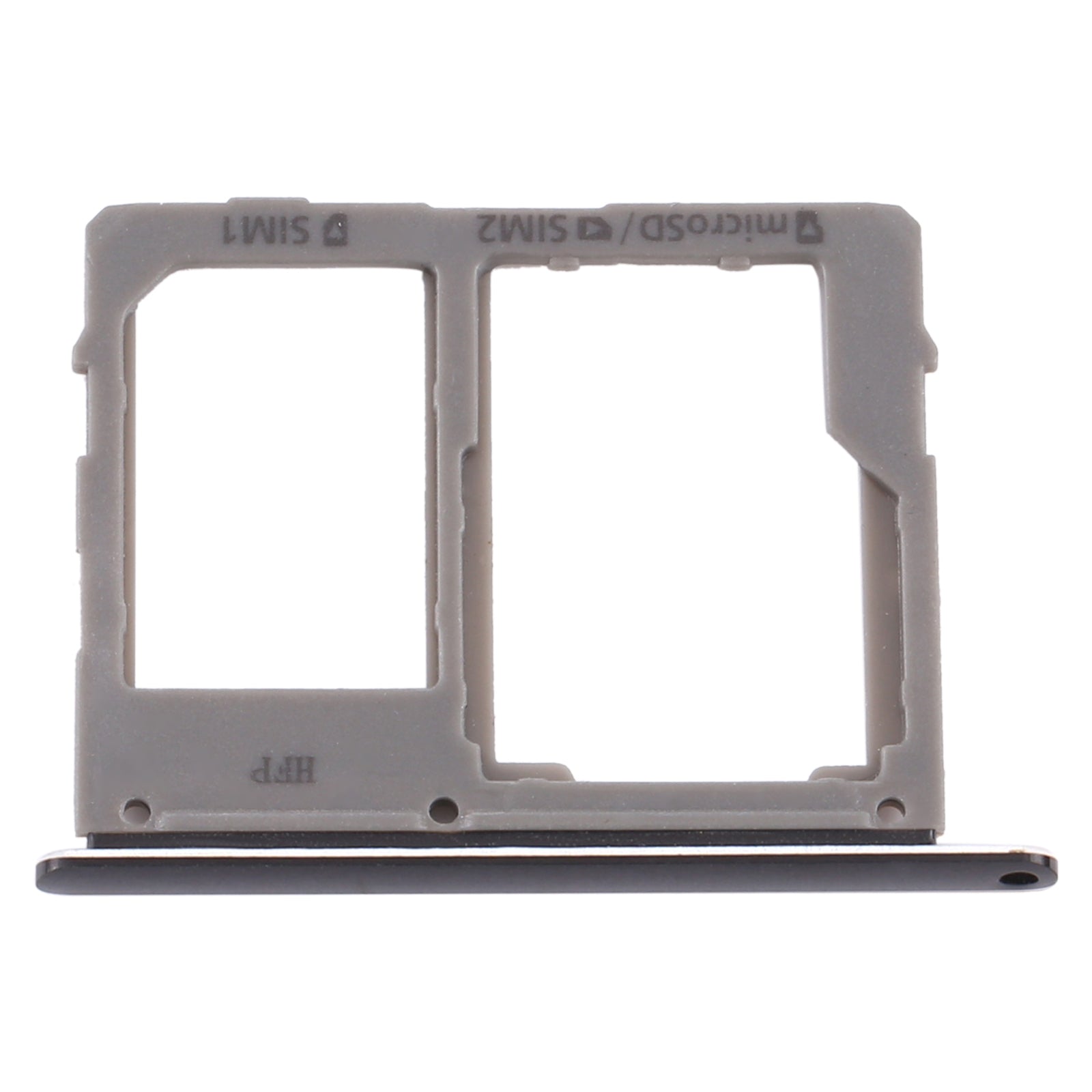 For Samsung Galaxy A8 Star / A9 Star SM-G8850 SIM Card Tray + SIM Card Tray / Micro SD Card Tray (Black)