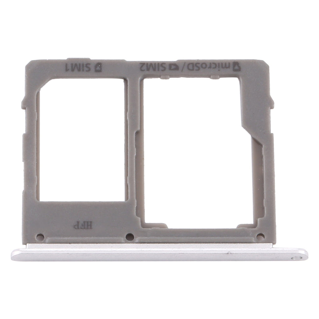For Samsung Galaxy A8 Star / A9 Star SM-G8850 SIM Card Tray + SIM Card Tray / Micro SD Card Tray (Silver)