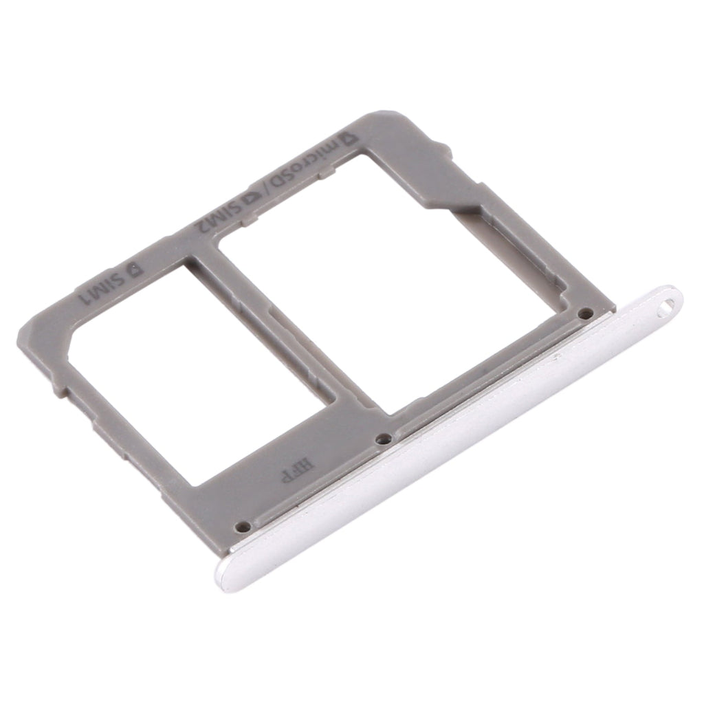 For Samsung Galaxy A8 Star / A9 Star SM-G8850 SIM Card Tray + SIM Card Tray / Micro SD Card Tray (Silver)