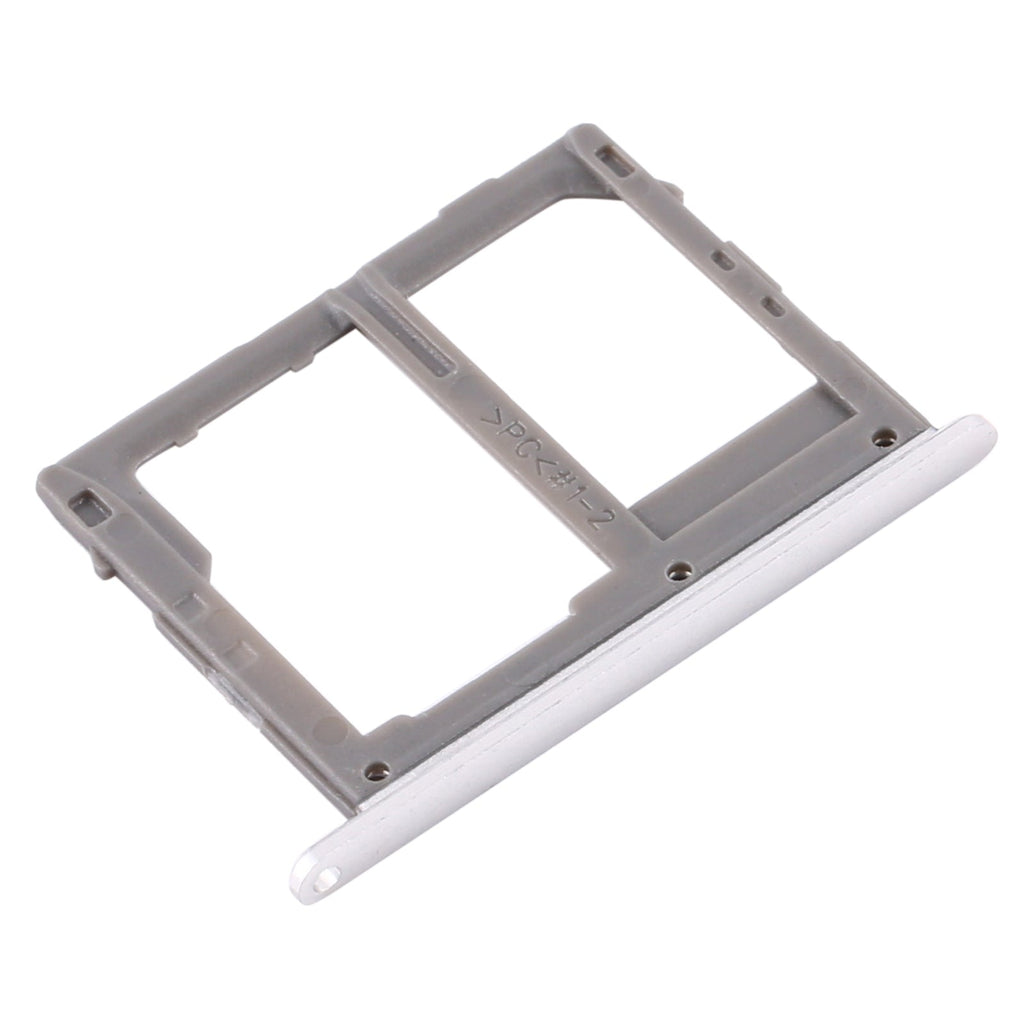 For Samsung Galaxy A8 Star / A9 Star SM-G8850 SIM Card Tray + SIM Card Tray / Micro SD Card Tray (Silver)