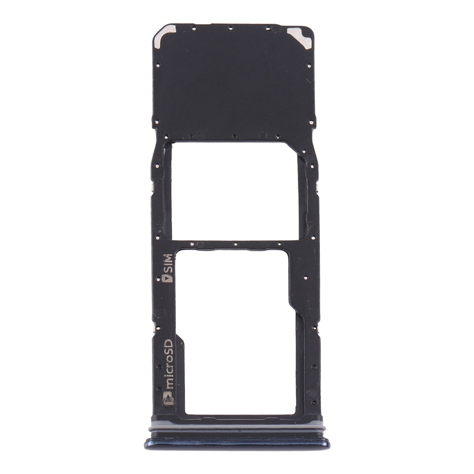 For Samsung Galaxy A9 (2018) SM-A920 SIM Card Tray + Micro SD Card Tray (Black)