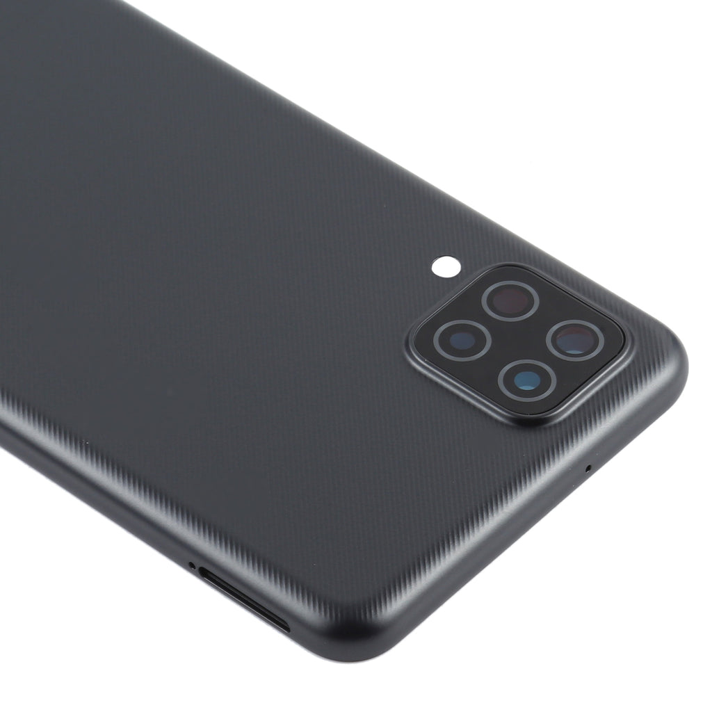 For Samsung Galaxy A12 Battery Back Cover (Black)