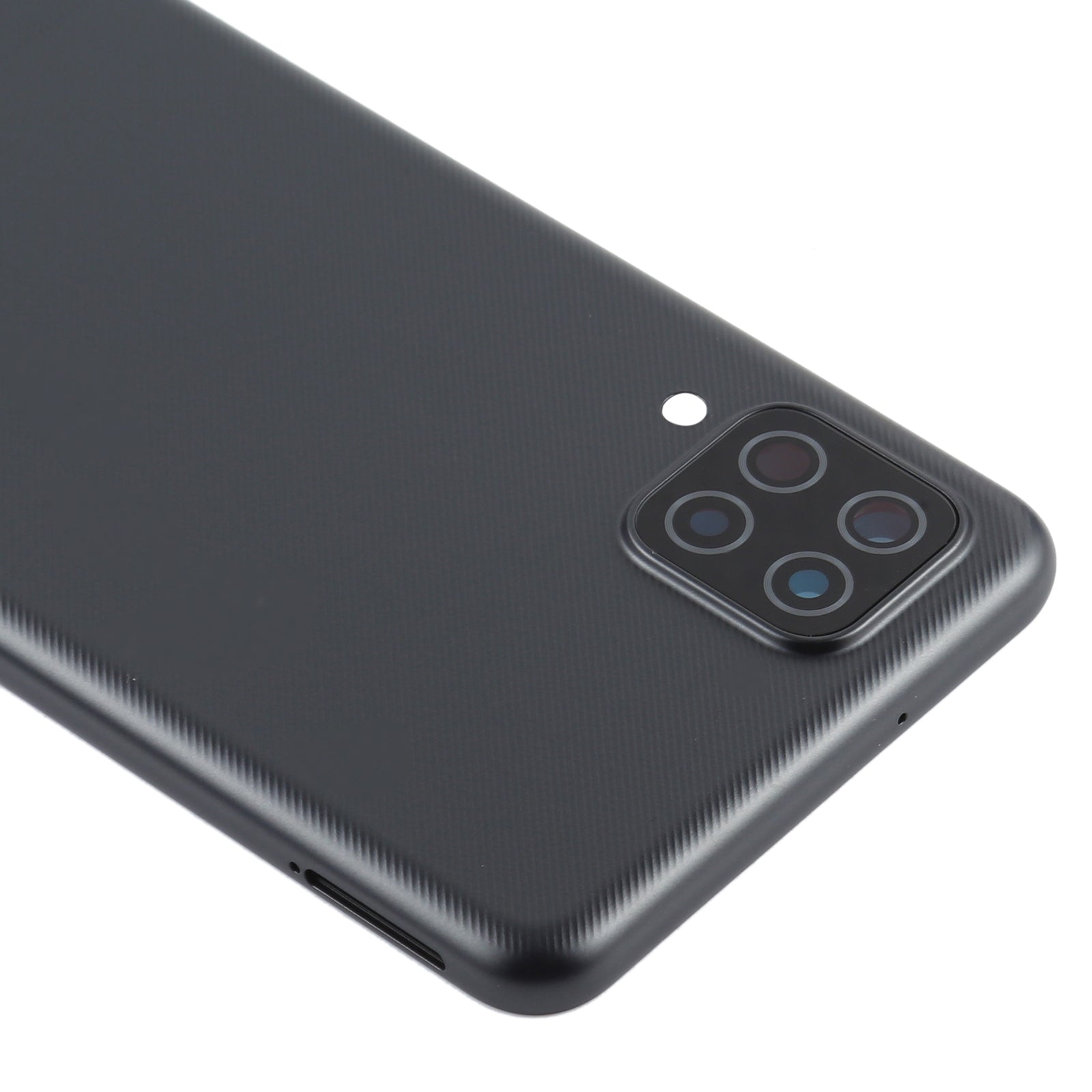 For Samsung Galaxy A12 Battery Back Cover (Black)