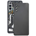 For Samsung Galaxy A32 4G Battery Back Cover with Camera Lens Frame (Black)
