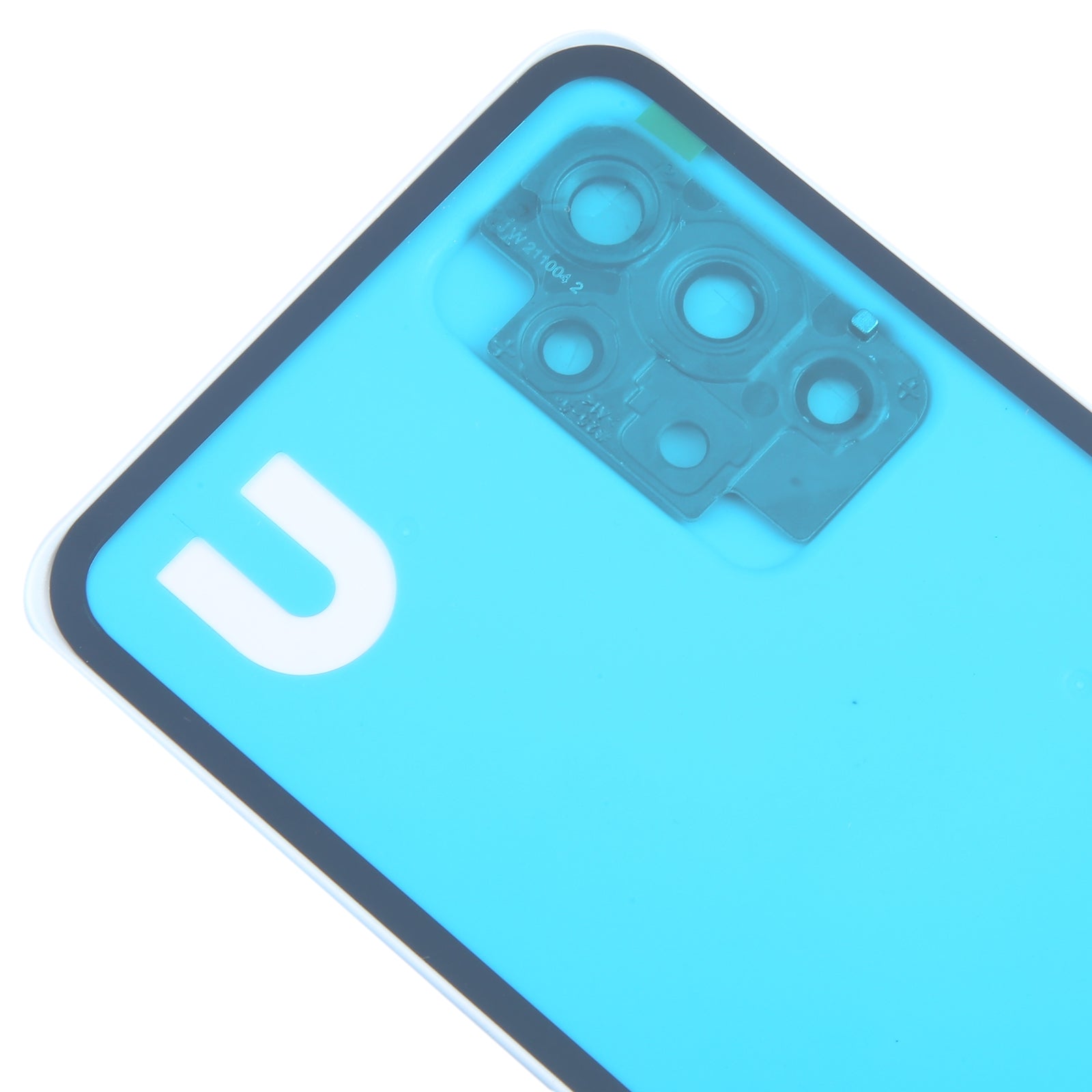 For Samsung Galaxy A52 5G / A52 4G Battery Back Cover with Camera Lens Frame(Blue)