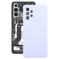 For Samsung Galaxy A52 5G / A52 4G Battery Back Cover with Camera Lens Frame(Purple)